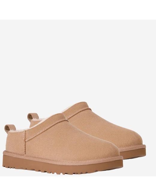 Ugg Natural Ankle Boots Suede Leather