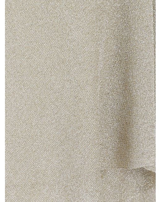 Charlott Natural Mantella Lurex Platino