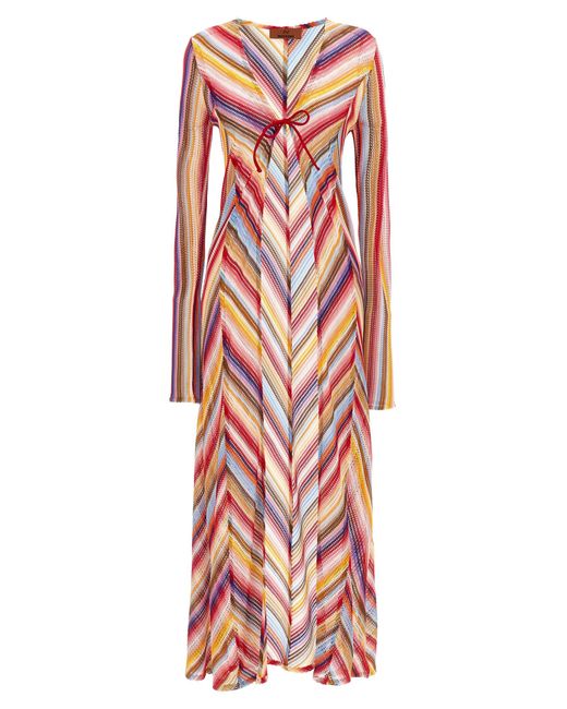 Missoni Red Long Knit Cover-Up