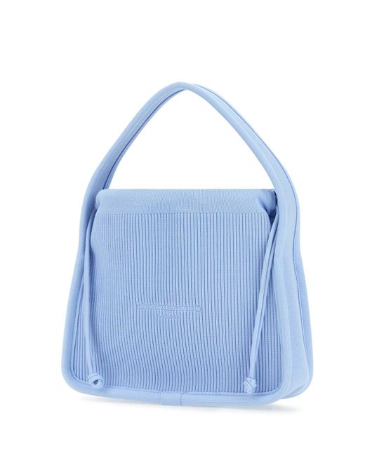 Alexander Wang Blue Light Fabric Ryan Hand Bag