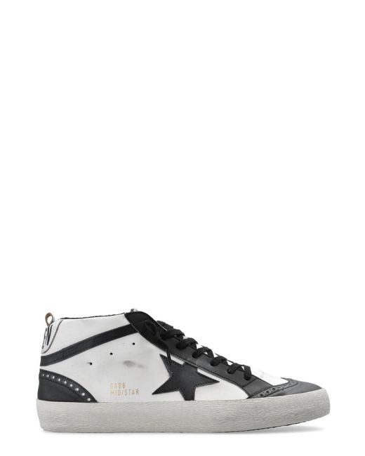 Golden Goose Deluxe Brand Gray Mid Star Lace-up Sneakers for men