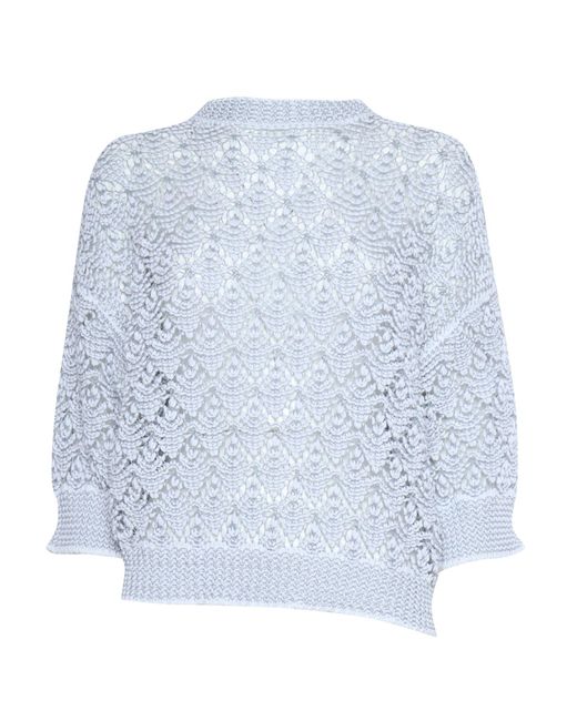 Peserico Blue Tricot Sweater