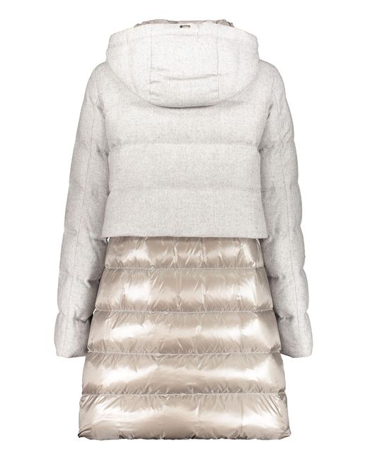 Herno Natural Hooded Down Jacket