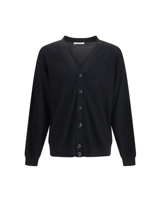 Lemaire Blue Merino Wool Blend Cardigan for men