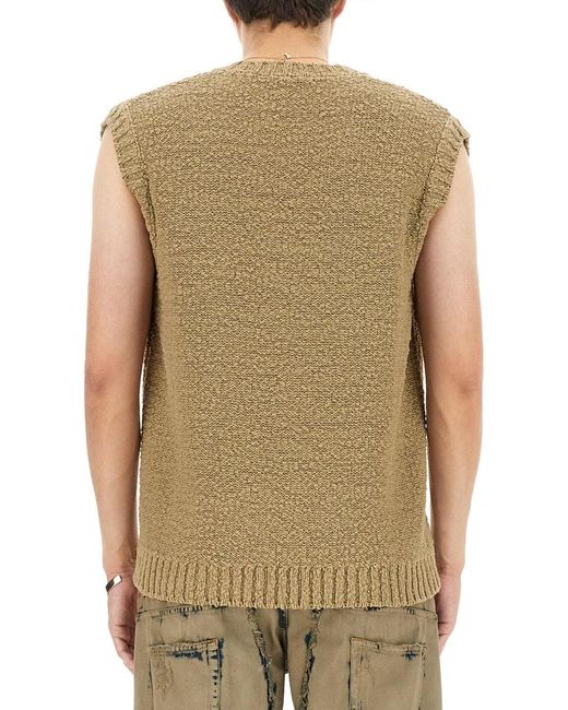 Dolce & Gabbana Green Knitted Vest for men