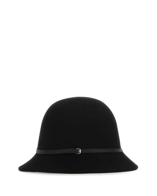 Helen Kaminski Black Wool Hat