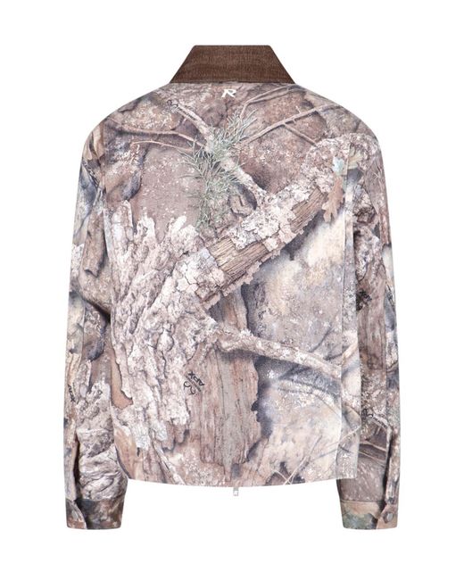 Represent Green Jacket Tracker Camo Cotton for men