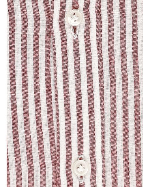 Fay Pink Striped Shirt for men