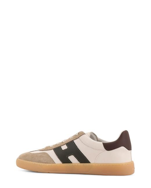 Hogan White Cool Suede And Leather Low-Top Sneakers for men