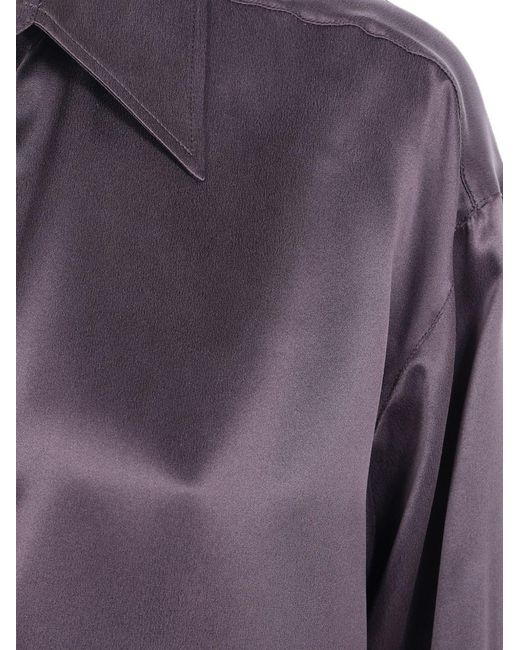 Tom Ford Purple Blouse Silk Blouses