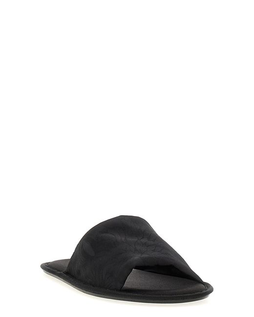 The Row Black Frances Slippers
