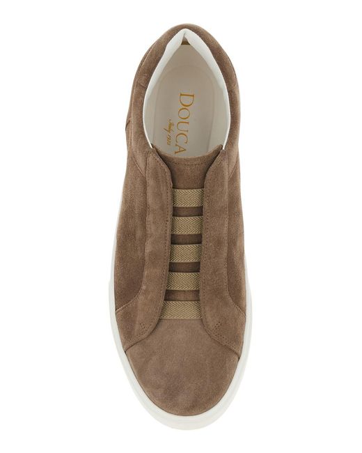 Doucal's Brown Sneaker Calf for men