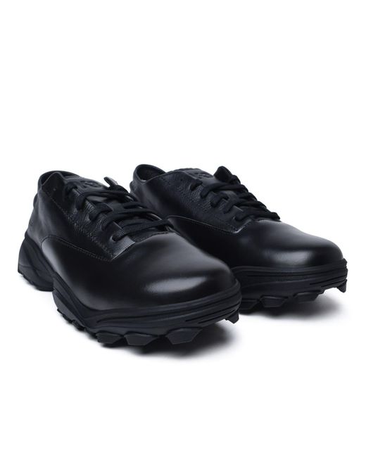 Y-3 Black Leather Sneakers for men
