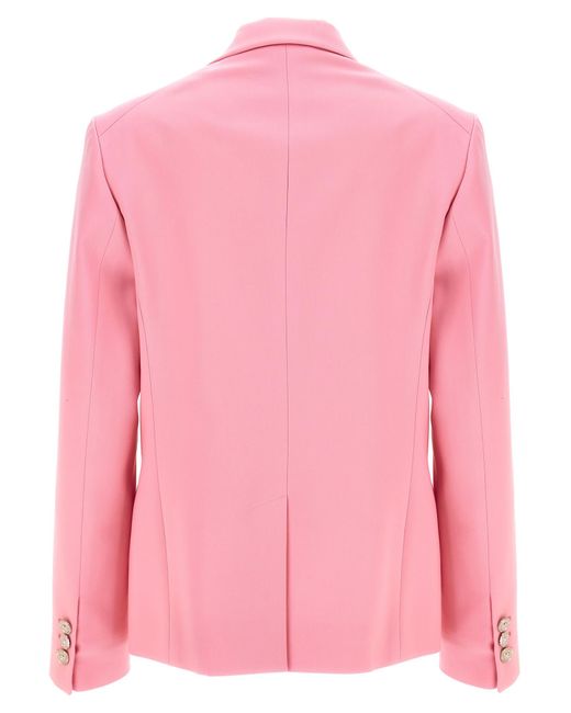 Versace Pink Single-breasted Blazer Blazer And Suits