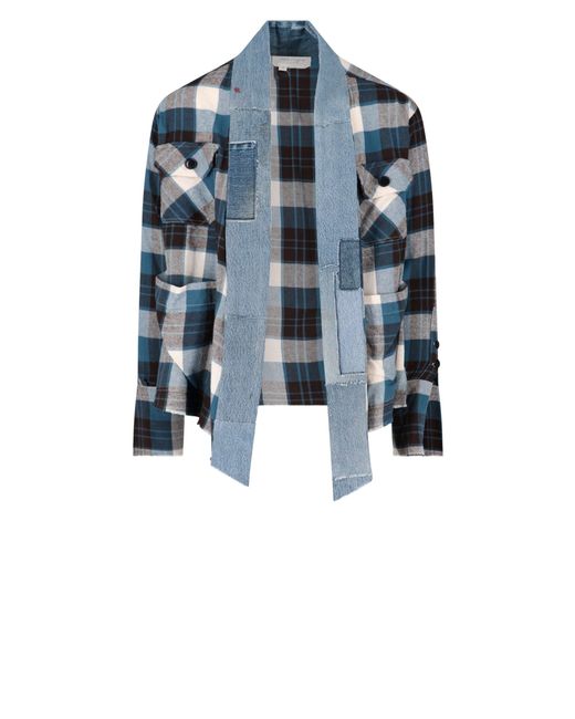Greg Lauren Shirt in Blue for Men | Lyst