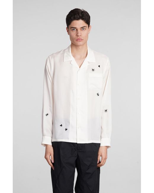 Undercover White Shirt In Beige Polyamide Polyester for men