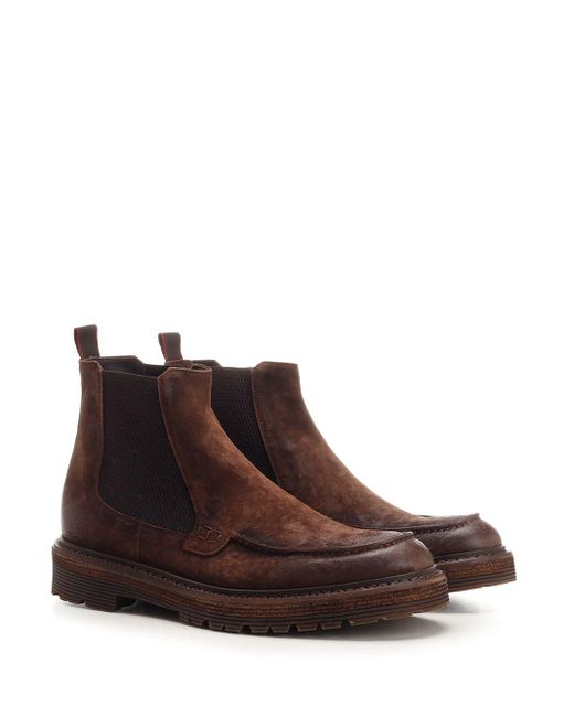 Corvari Brown Chelsea Boot for men