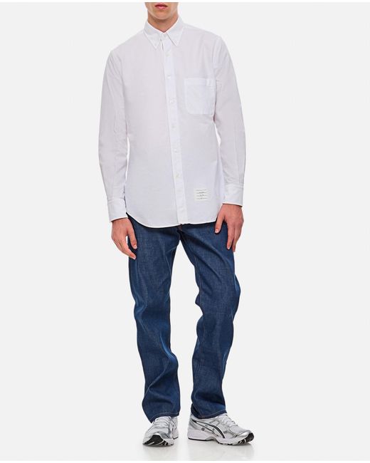 Thom Browne White Classic Cotton Shirt for men