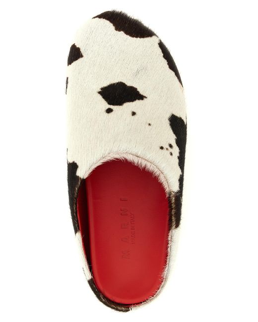 Marni Black Calfskin Clogs Shoe for men