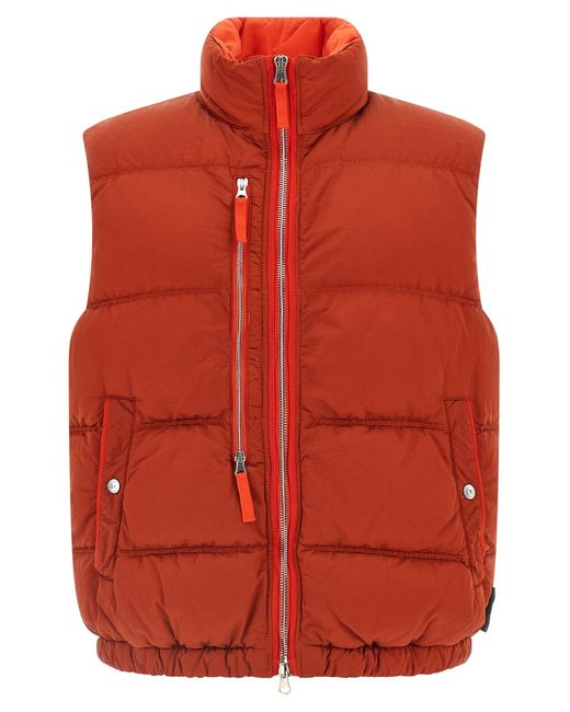Stone Island Red Padded Vest for men