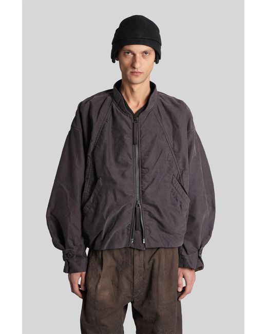 Ziggy Chen Gray Bomber Jacket for men
