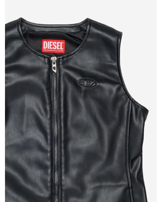 DIESEL Black Shirt Dress Polyester