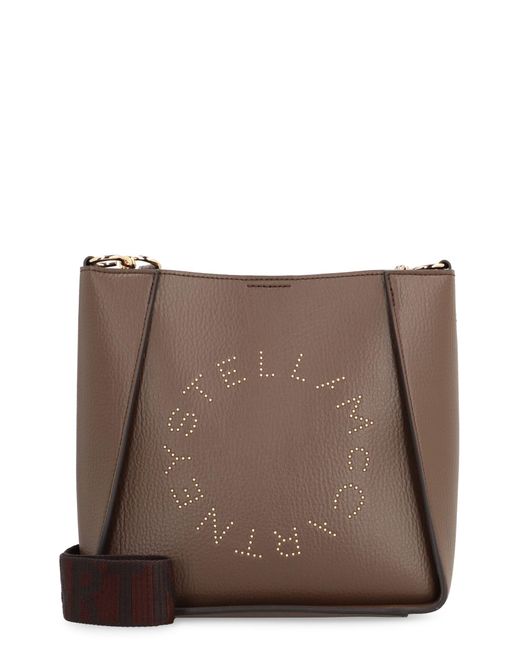 Stella McCartney Brown Stella Logo Shoulder Bag