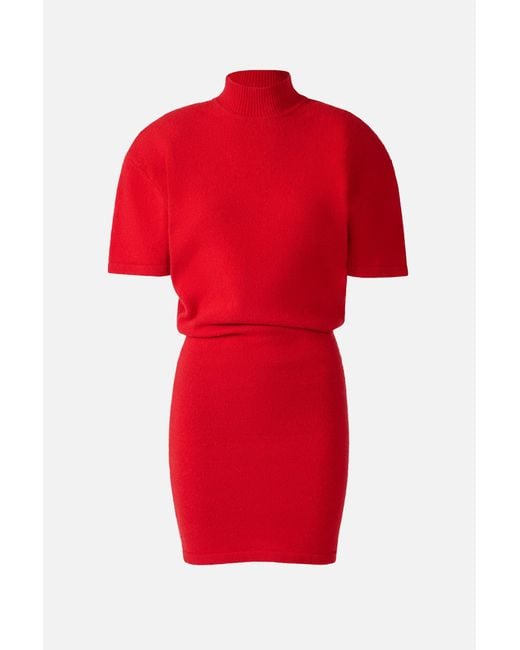 Jacquemus Red La Robe Maille Castagna