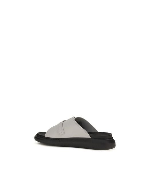 McQueen Gray Polyurethane Sandals for men