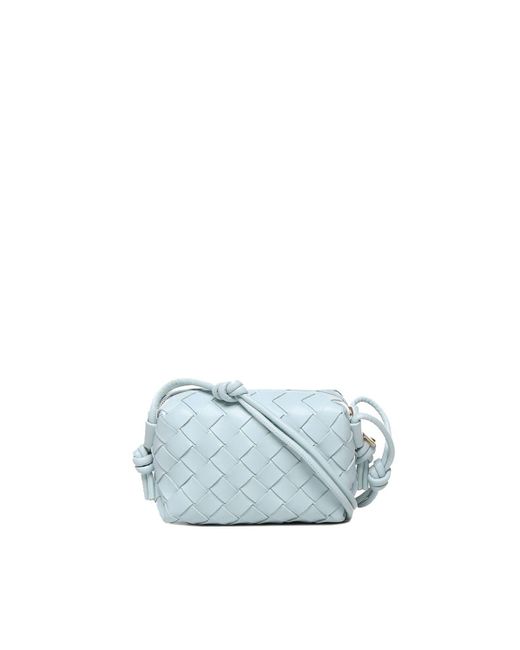 Bottega Veneta Women's Mini Loop Camera Bag - Blue - Shoulder Bags