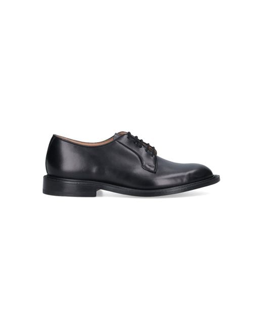 Tricker's Black Derby Shoes Robert for men
