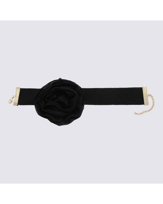 Blumarine Black Silk Croker Necklace