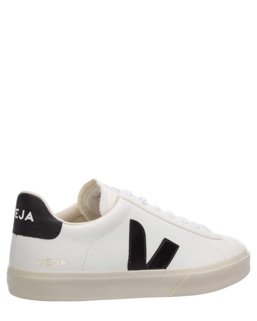 Veja White Campo Leather Sneakers