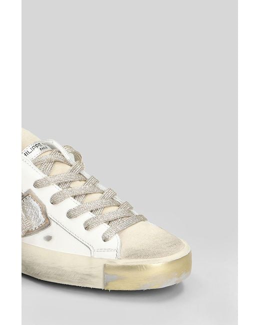 Philippe Model White Prsx Low Sneakers