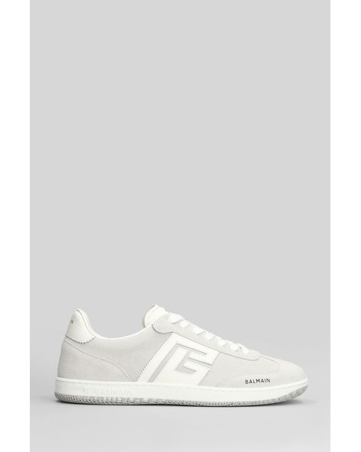 Balmain White Swan Sneakers for men