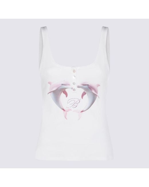 Blumarine White Top _100 Co