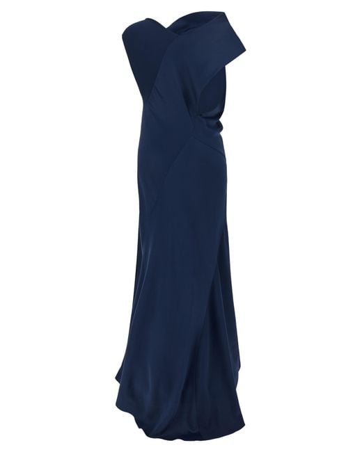 Alberta Ferretti Blue Viscose Long Dress