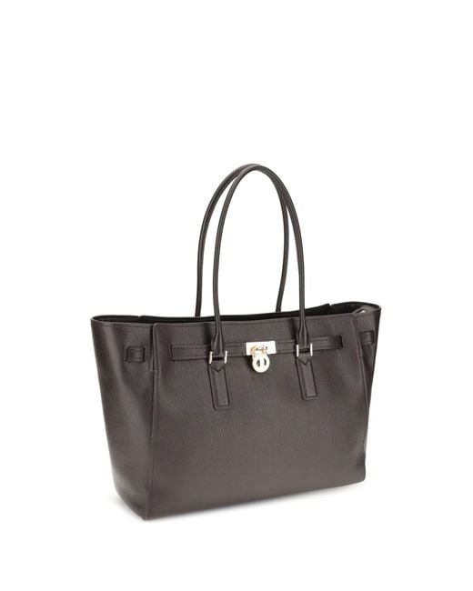 Michael Kors Black Hamilton Moderne Large Tote Bag
