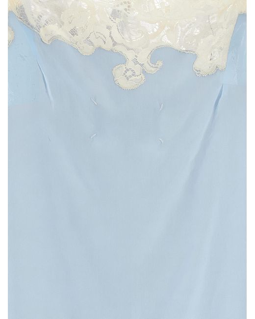 Maison Margiela Blue Copper Short Dress