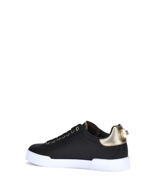 Dolce & Gabbana Black Portofino Sneakers