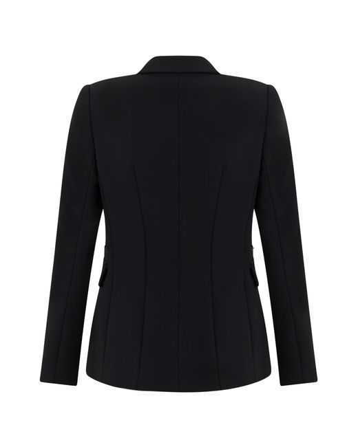 Elisabetta Franchi Black Blazer Single-Breasted Polyester Blazers