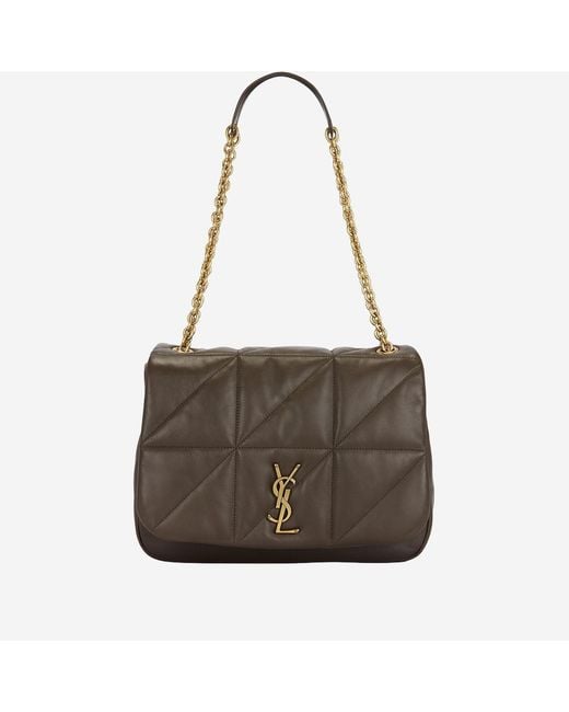Saint Laurent Brown Medium Leather Bag Lambskin Shoulder
