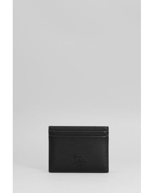 Christian Louboutin Gray W Kios Wallet In Leather