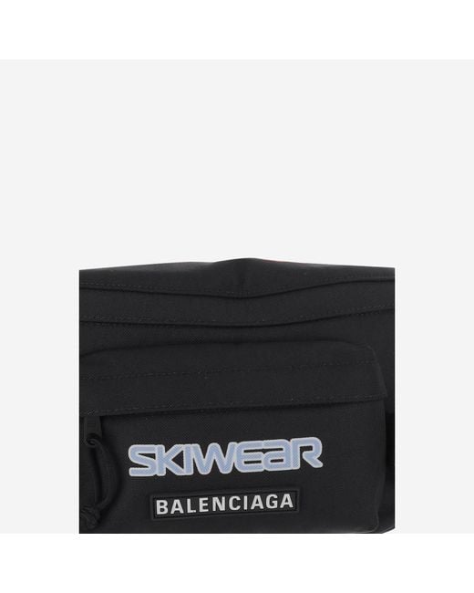 Balenciaga Black Nylon Skiswear Fanny Pack for men