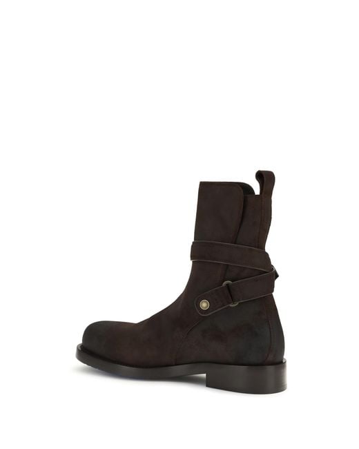 Burberry Black Ledger Jodphur Leather Boots Calf Bos Taurus for men