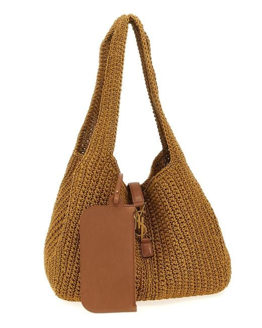 Saint Laurent Brown 'Le 5 Ã€ 7 Bea' Shopping Bag
