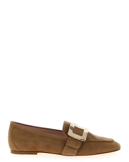Roger Vivier Brown Suede Loafers