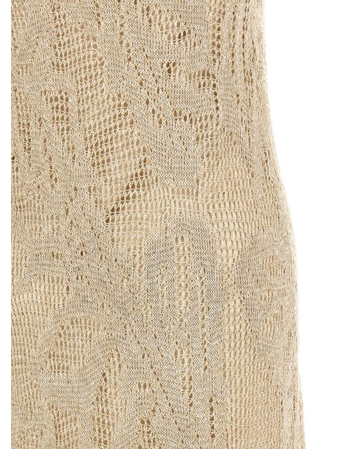 Brunello Cucinelli Natural Linen Long Dress