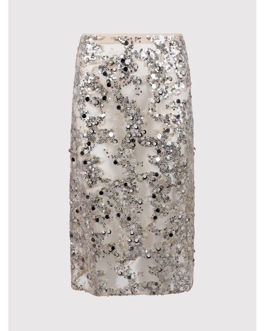 Baum und Pferdgarten White Sequined Skirt Shania