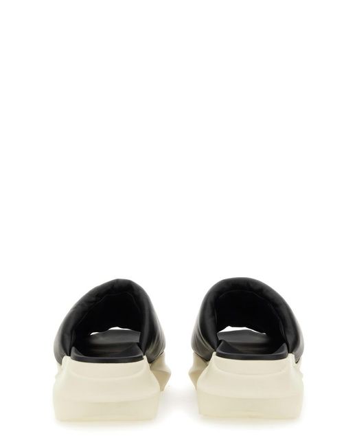 Rick Owens Black Geth Puffer Slides Sandals Shoes for men